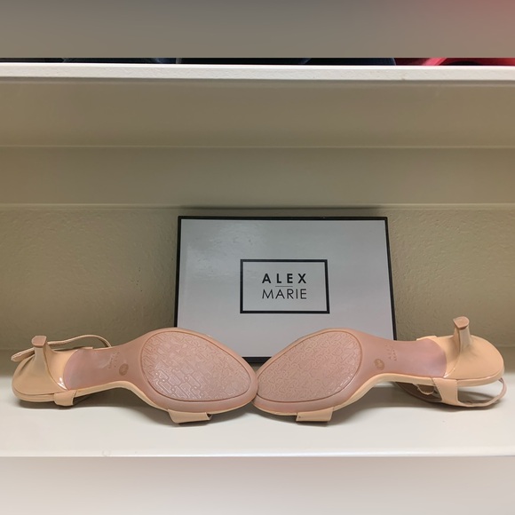 Alex Marie “Angelina” tan, leather sandals, size 10, 3” heel, never worn. - Picture 2 of 2